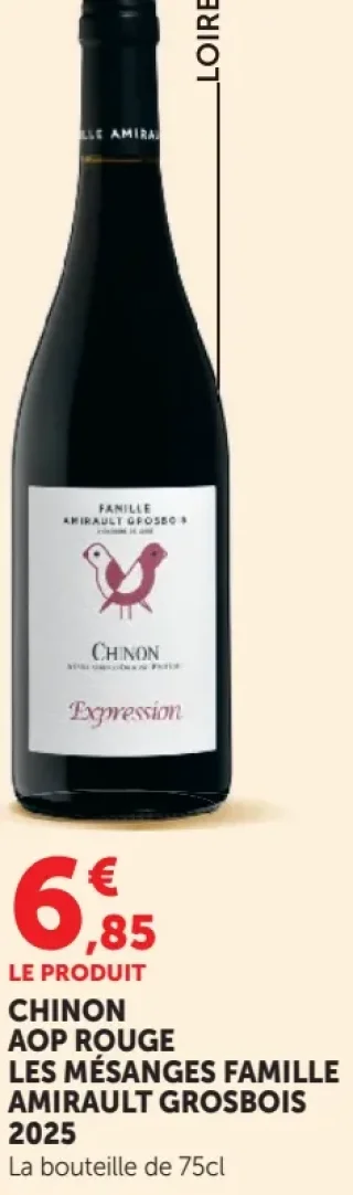 Chinon AOP Rouge Les Mésanges Famille Amirault Grosbois 2023