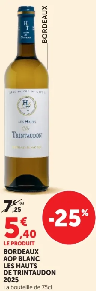 Bordeaux AOP Blanc Les Hauts de Trintaudon