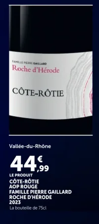 Côte-Rôtie AOP Rouge FAMILLE PIERRE GAILLARD Roche d'Hérode 2023