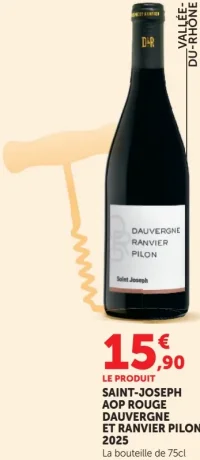 Saint-Joseph AOP Rouge Dauvergne et Ranvier Pilon 2025