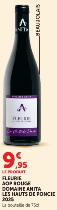 FLEURIE AOP ROUGE DOMAINE ANITA LES HAUTS DE PONCIE 2025