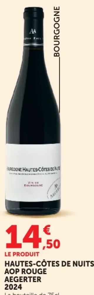HAUTES-CÔTES DE NUITS AOP ROUGE AEGERTER 2024
