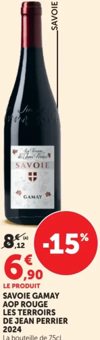 Savoie Gamay AOP Rouge Les Terroirs de Jean Perrier 2024