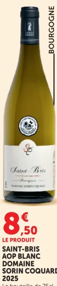 SAINT-BRIS AOP BLANC DOMAINE SORIN COQUARD 2025