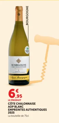 Côte Chalonnaise AOP Blanc Empreintes Authentiques 2025