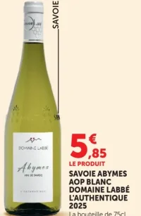 Savoie Abymes AOP Blanc Domaine Labbé L'Authentique 2025