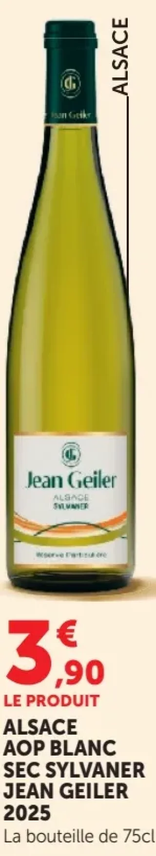 Alsace AOP Blanc Sec Sylvaner Jean Geiler 2025