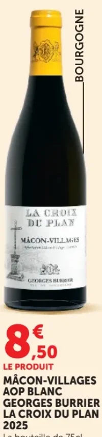 MÂCON-VILLAGES AOP BLANC GEORGES BURRIER LA CROIX DU PLAN 2025