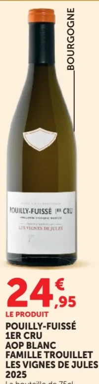 POUILLY-FUISSÉ 1ER CRU AOP BLANC FAMILLE TROUILLET LES VIGNES DE JULES 2025