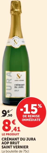 Crémant du Jura AOP Brut Saint Vernier