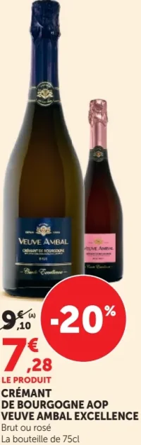 CRÉMANT DE BOURGOGNE AOP VEUVE AMBAL EXCELLENCE