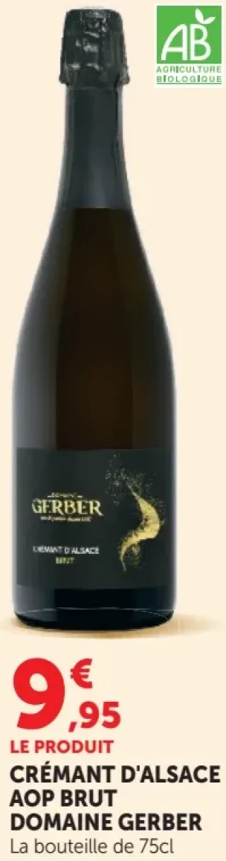 Crémant d'Alsace AOP Brut Domaine Gerber
