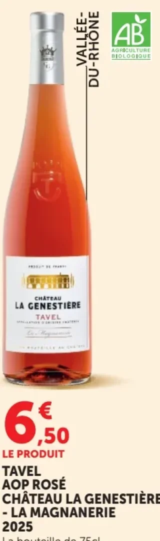 TAVEL AOP ROSÉ CHÂTEAU LA GENESTIÈRE - LA MAGNANERIE 2019