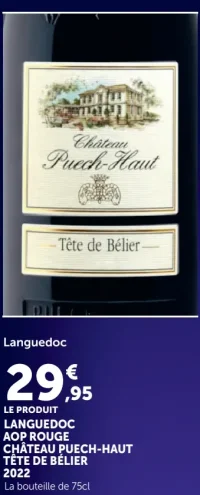 Languedoc AOP Rouge Château Puech-Haut Tête de Bélier