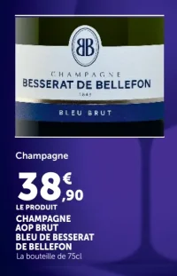 CHAMPAGNE AOP BRUT BLEU DE BESSERAT DE BELLEFON