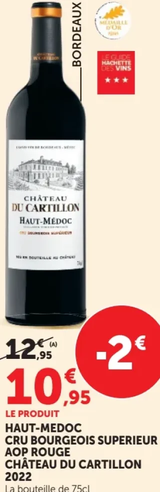 Château du Cartillon Haut-Médoc Cru Bourgeois Superieur AOP Rouge 2022