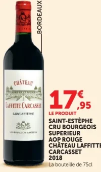 CHÂTEAU LAFFITTE CARCASSET SAINT-ESTÈPHE CRU BOURGEOIS SUPERIEUR AOP ROUGE 2018