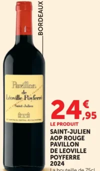 Pavillon de Leoville Poyferre Saint-Julien AOP Rouge 2024