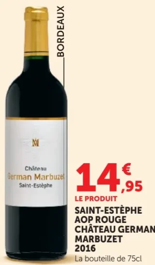 Château German Marbuzet Saint-Estèphe AOP Rouge 2016