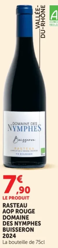 Rasteau AOP Rouge Domaine des Nymphes Buisseron 2024