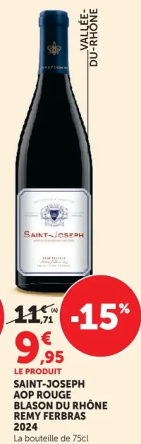 SAINT-JOSEPH AOP ROUGE BLASON DU RHÔNE REMY FERBRAS 2024