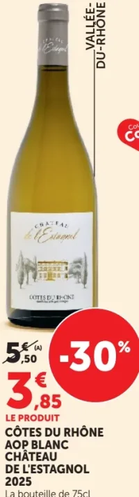 Château de l'Estagnol Côtes du Rhône AOP Blanc 2025