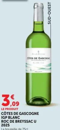 Roc de Breyssac U Côtes de Gascogne IGP Blanc 2025