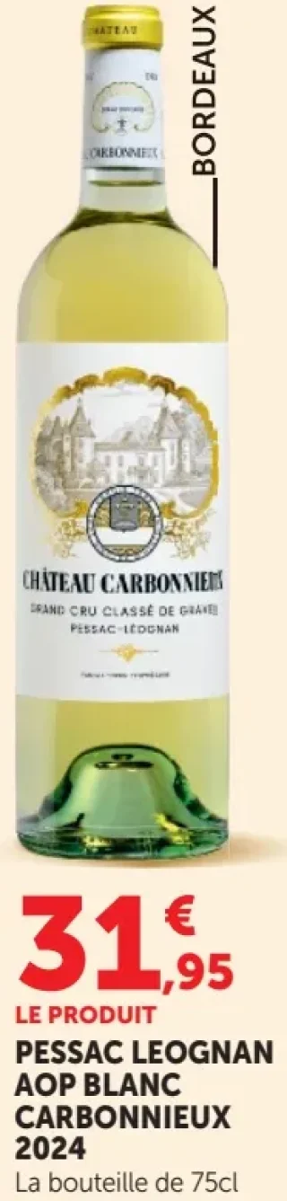 CHÂTEAU CARBONNIEUX Pessac Leognan AOP Blanc 2024