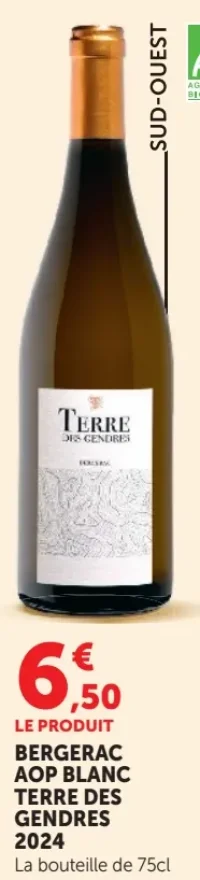 BERGERAC AOP BLANC TERRE DES GENDRES 2024