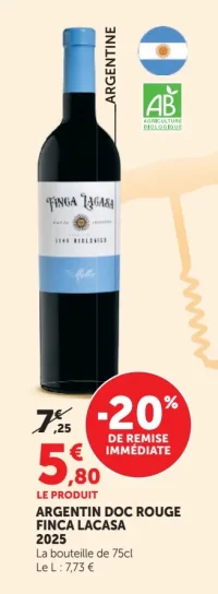 Argentin DOC rouge Finca Lacasa 2025