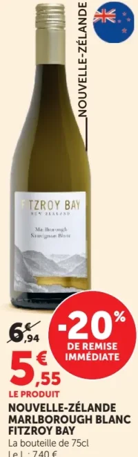 Nouvelle-Zélande Marlborough Blanc Fitzroy Bay