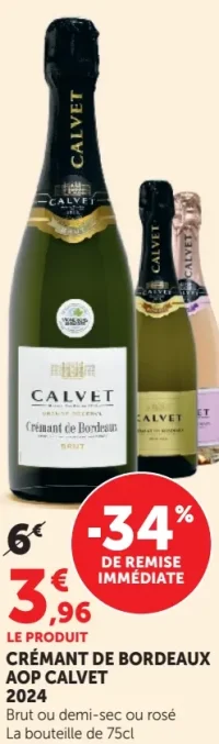 CRÉMANT DE BORDEAUX AOP CALVET 2024