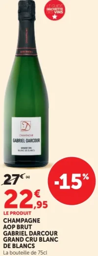 Champagne AOP Brut Gabriel Darcour Grand Cru Blanc de Blancs