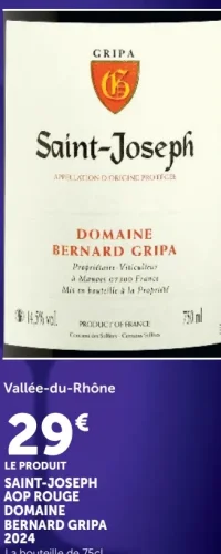 Saint-Joseph AOP Rouge Domaine Bernard Gripa 2024