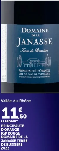Principauté d'Orange IGP Rouge Domaine de la Janasse Terre de Bussière 2023