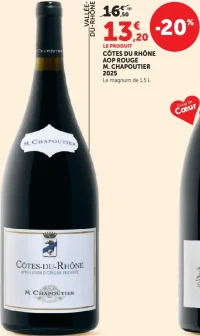 CÔTES DU RHÔNE AOP ROUGE M. CHAPOUTIER