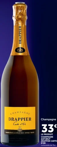 Champagne AOP Brut Drappier Carte d'Or