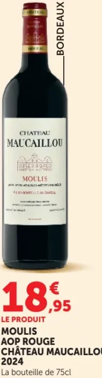 MOULIS AOP ROUGE CHÂTEAU MAUCAILLOU 2024