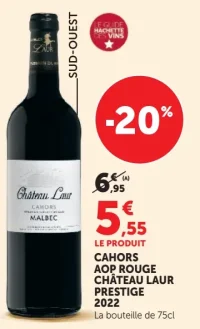 Cahors AOP Rouge Château Laur Prestige 2022