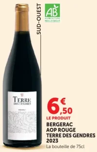 BERGERAC AOP ROUGE TERRE DES GENDRES 2023