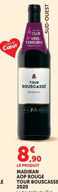 MADIRAN AOP ROUGE TOUR BOUSCASSE 2020