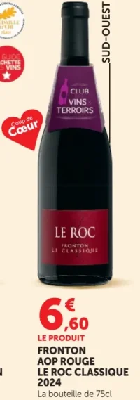 FRONTON AOP ROUGE LE ROC CLASSIQUE 2024