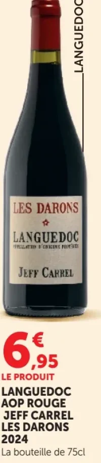 Languedoc AOP Rouge Jeff Carrel Les Darons 2024