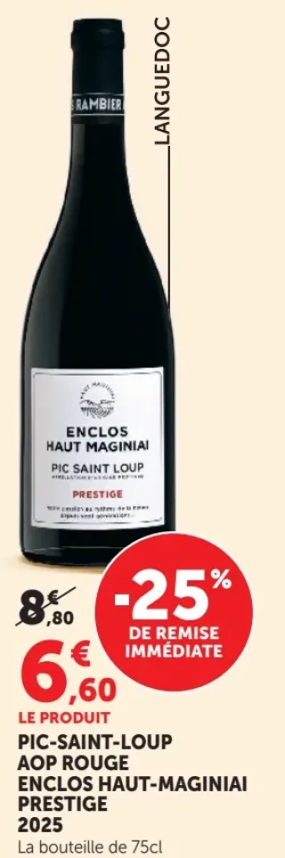 Vin rouge Pic-Saint-Loup AOP Rouge Enclos Haut-Maginiai Prestige 2025