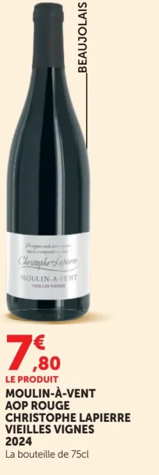 Moulin-à-Vent AOP Rouge Christophe Lapierre Vieilles Vignes 2024