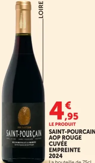 SAINT-POURCAIN AOP ROUGE CUVÉE EMPREINTE 2024