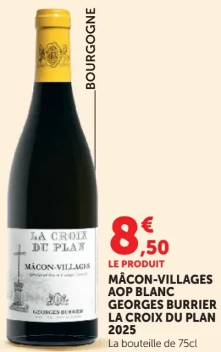 MÂCON-VILLAGES AOP BLANC GEORGES BURRIER LA CROIX DU PLAN 2025