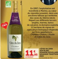 Côtes du Jura AOP Blanc Domaine Mouillard Savagnin Tradition 2023