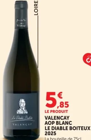 Valençay AOP Blanc Le Diable Boiteux 2019