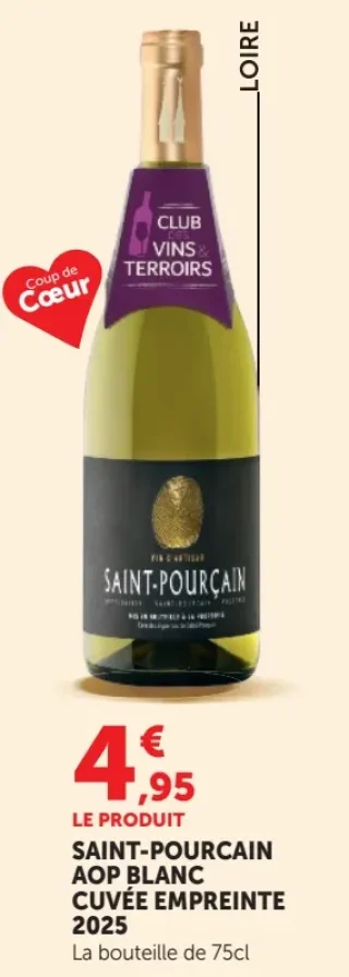 Saint-Pourçain AOP Blanc Cuvée Empreinte 2025